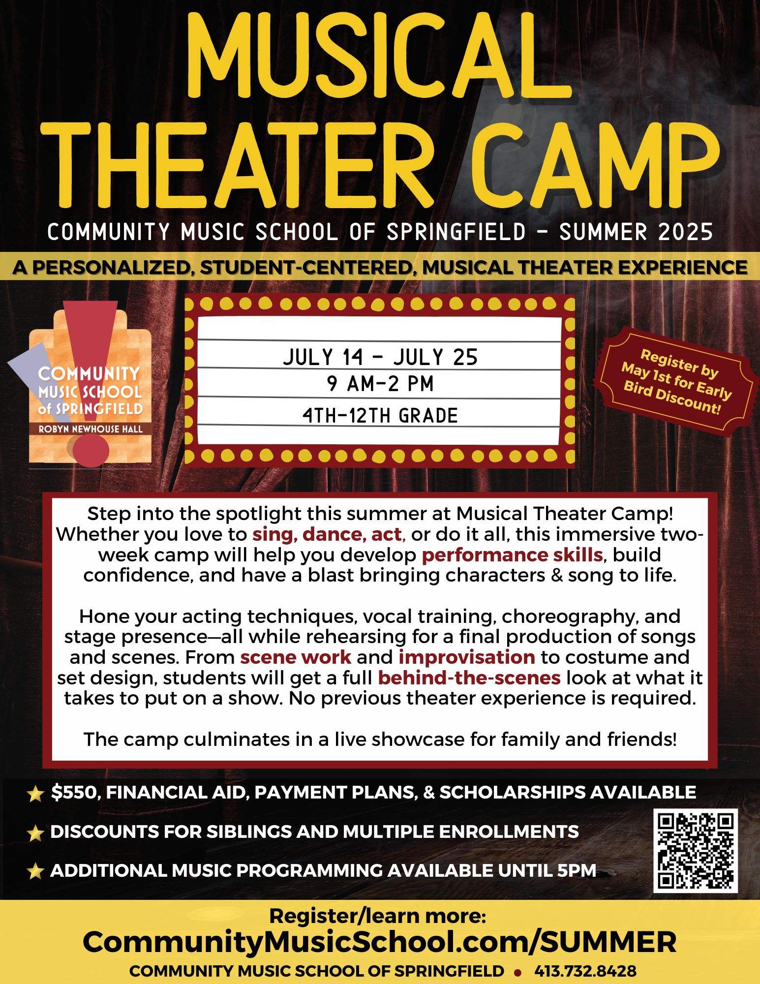 Musical Theater Camp - Click for PDF