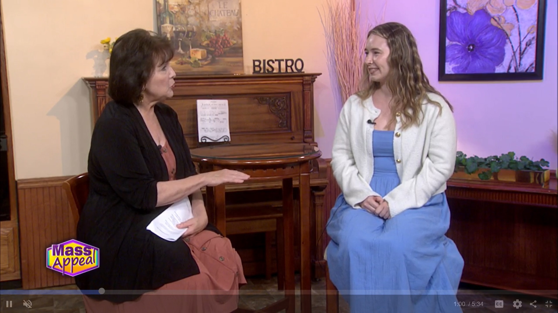 Video still of Julia Urbank on Massappeal - click for video